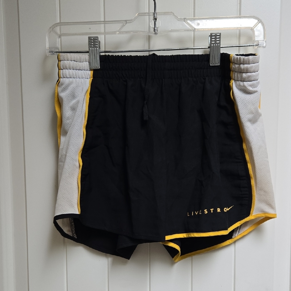 Nike LIVESTRONG Black and Yellow Shorts Women's XS